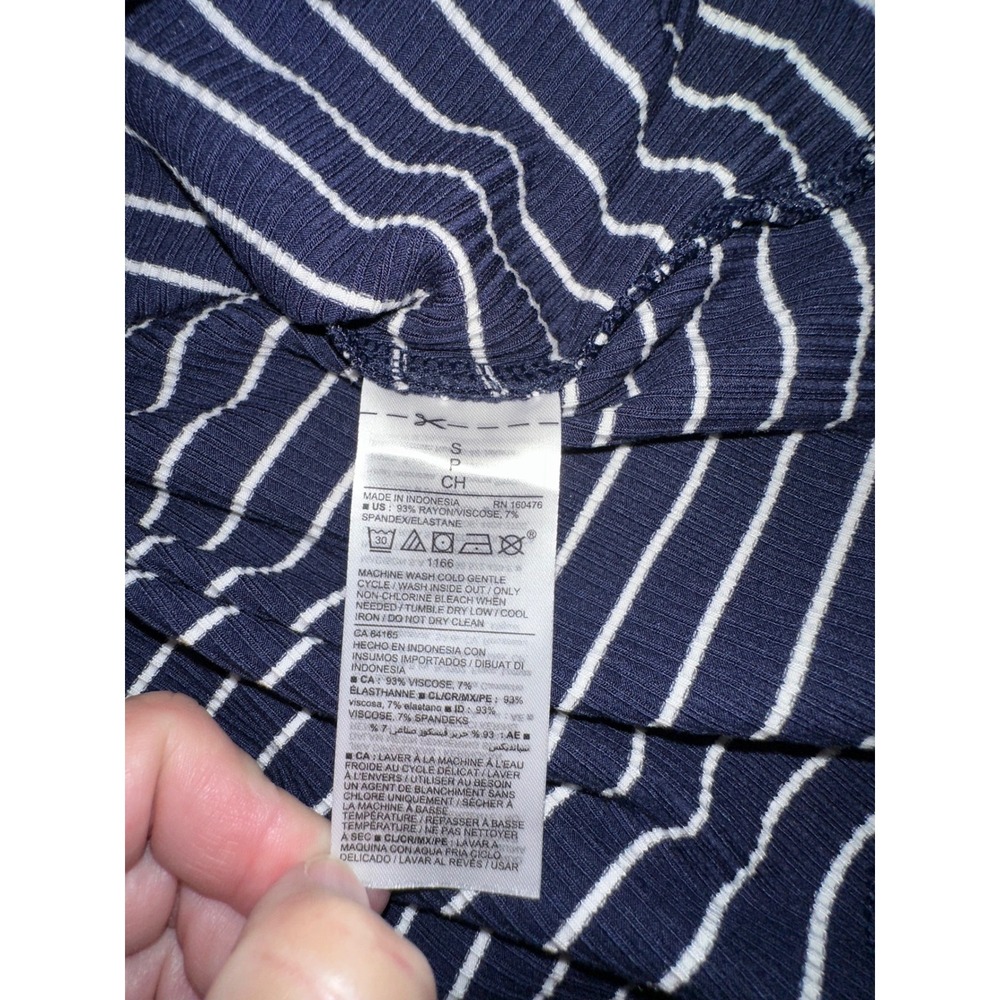 Striped Ribbed Tank Dress‎ Sleeveless Casual Summer Mini Dress - Picture 4 of 4